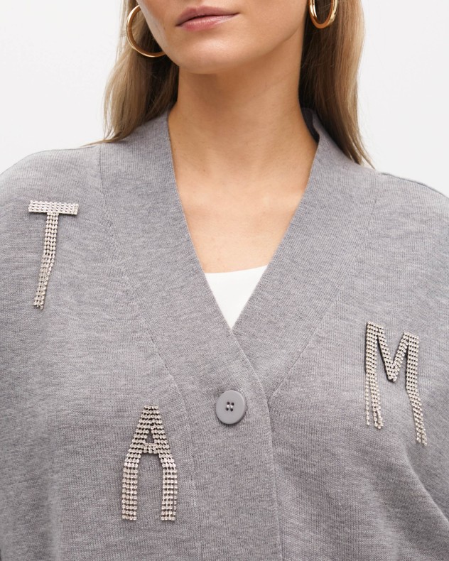 Cappotto lavorato a maglia Maite by Lola