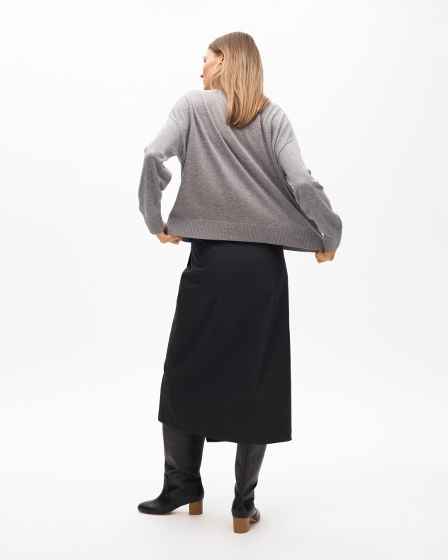 Cappotto lavorato a maglia Maite by Lola