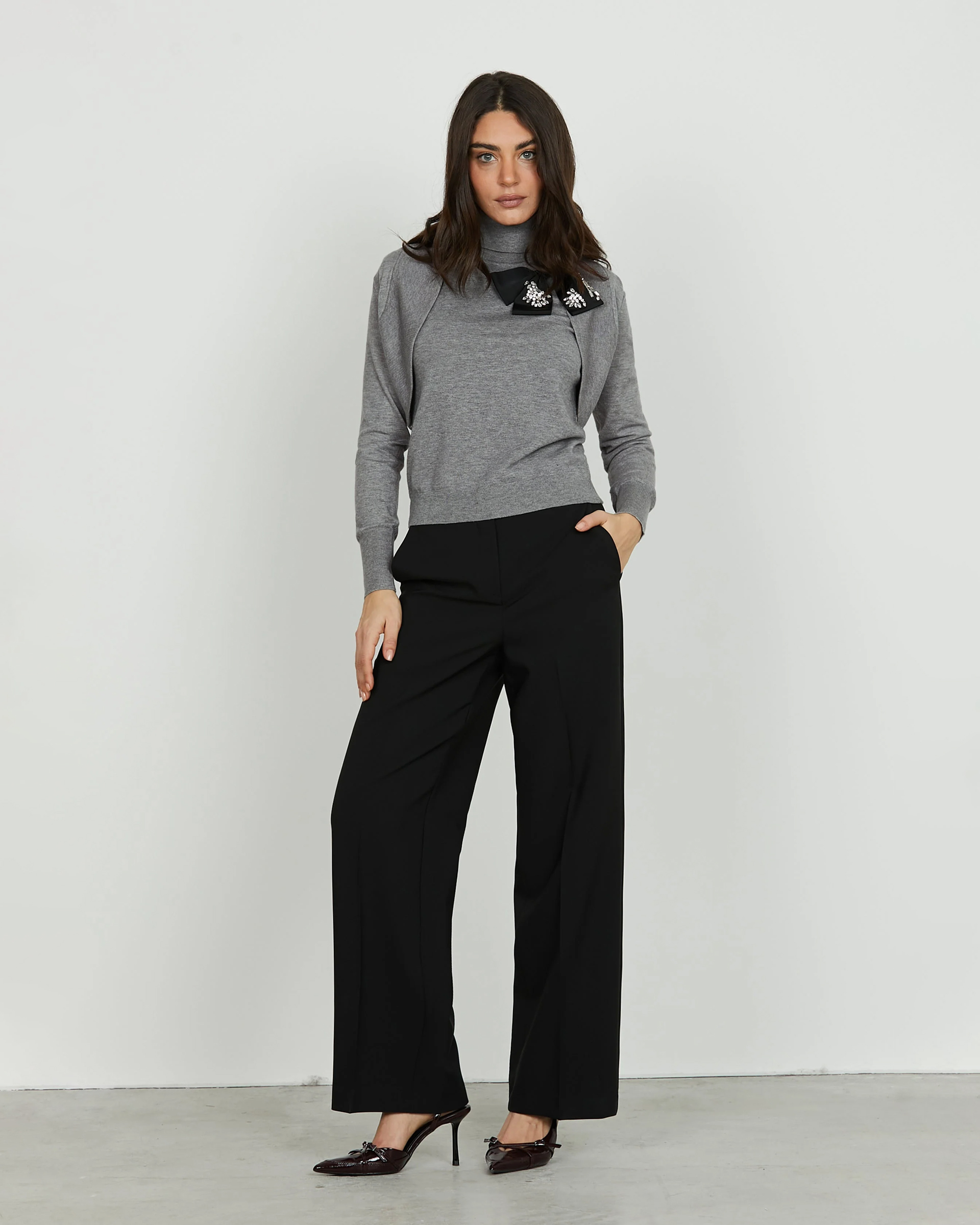 Camisola gola alta sem mangas Relish