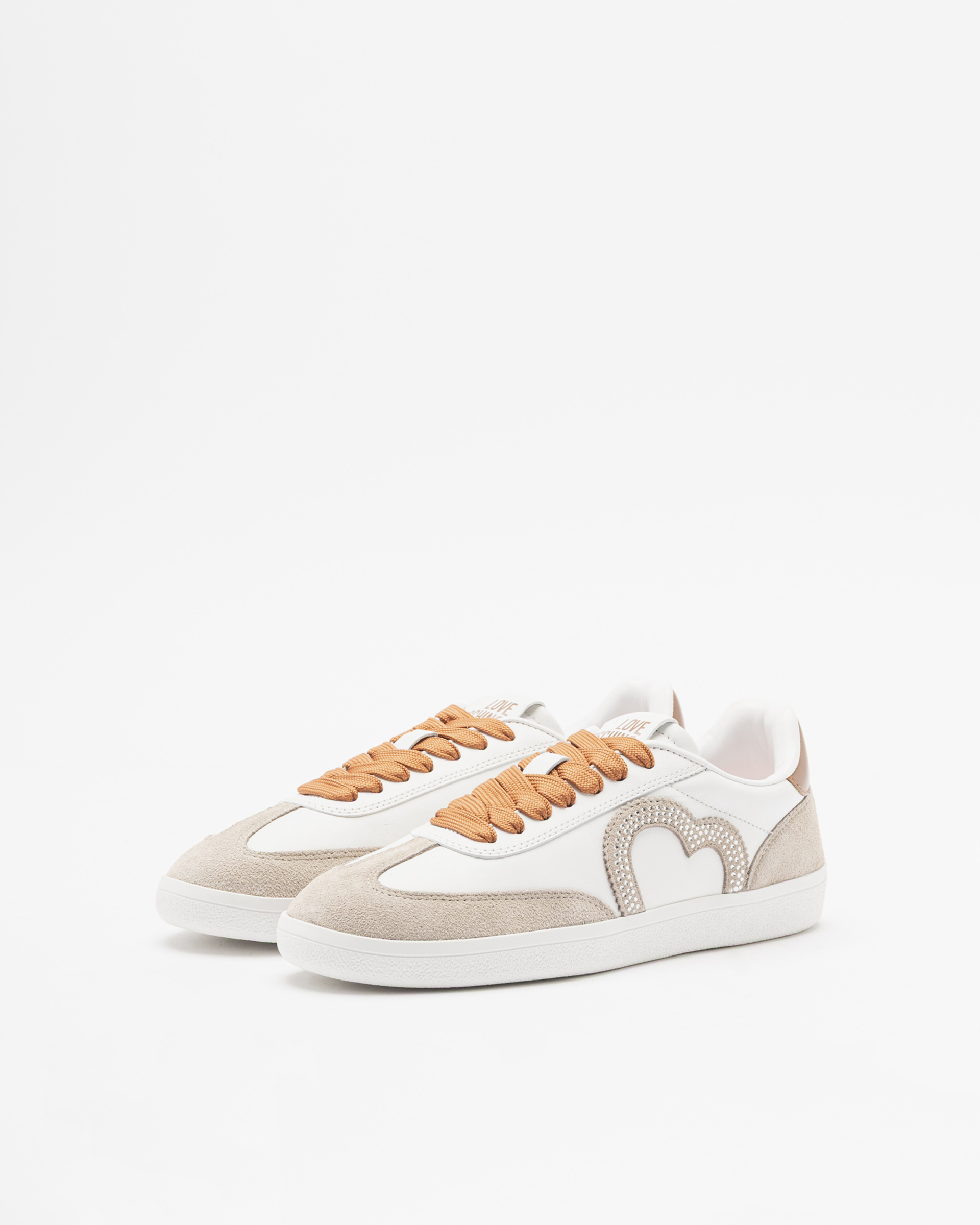 Baskettes blanches Love Moschino