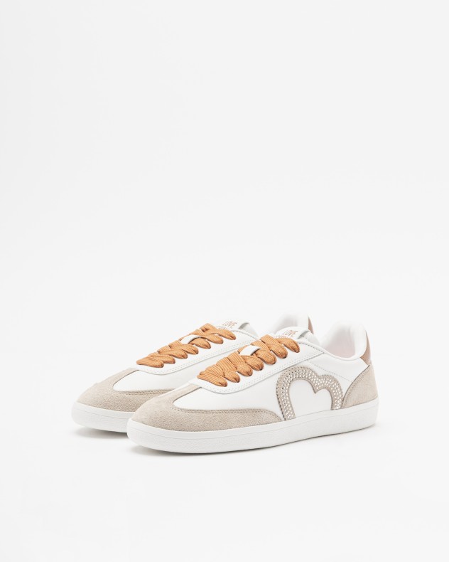 Witte sportschoenen Love Moschino