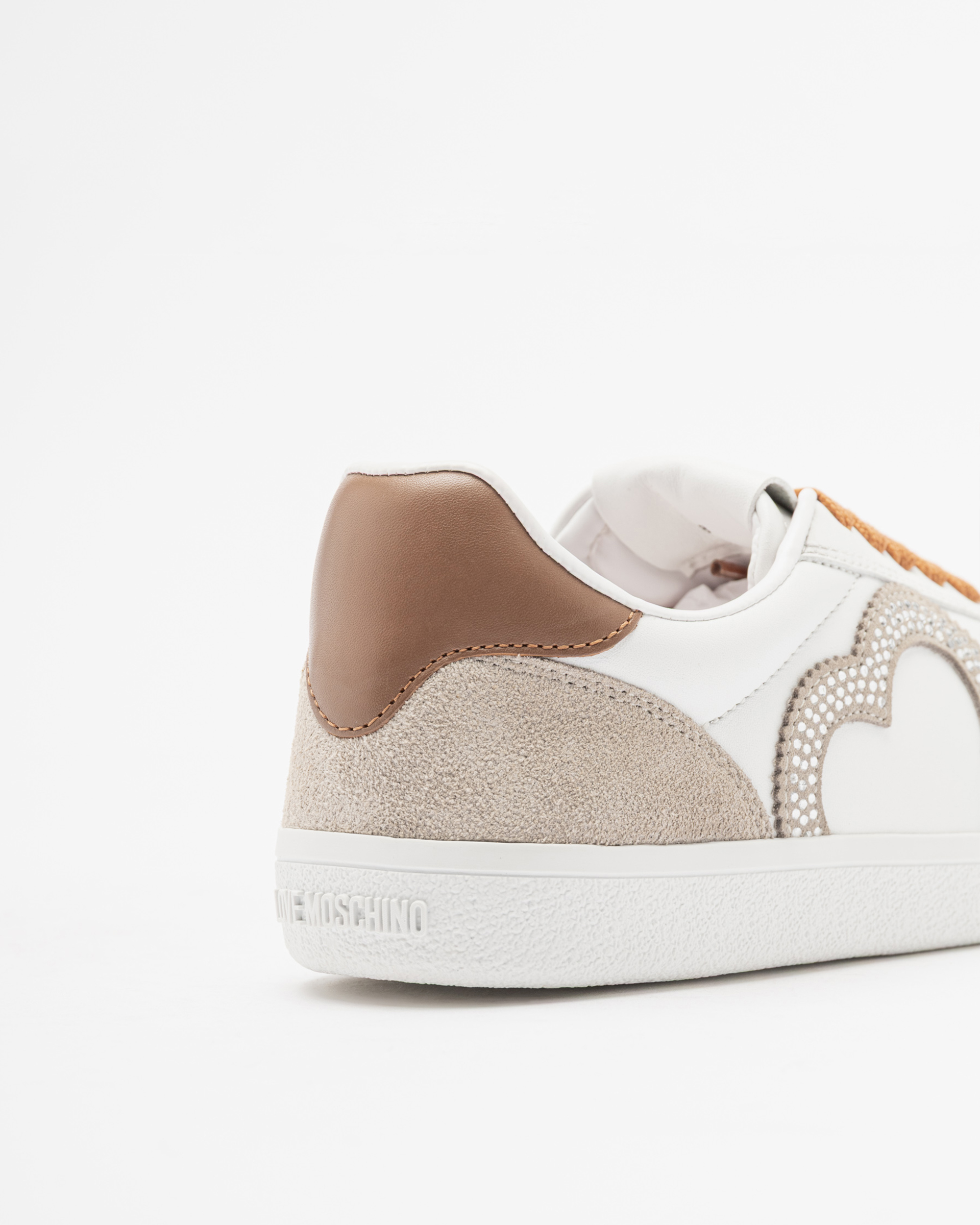 Baskettes blanches Love Moschino