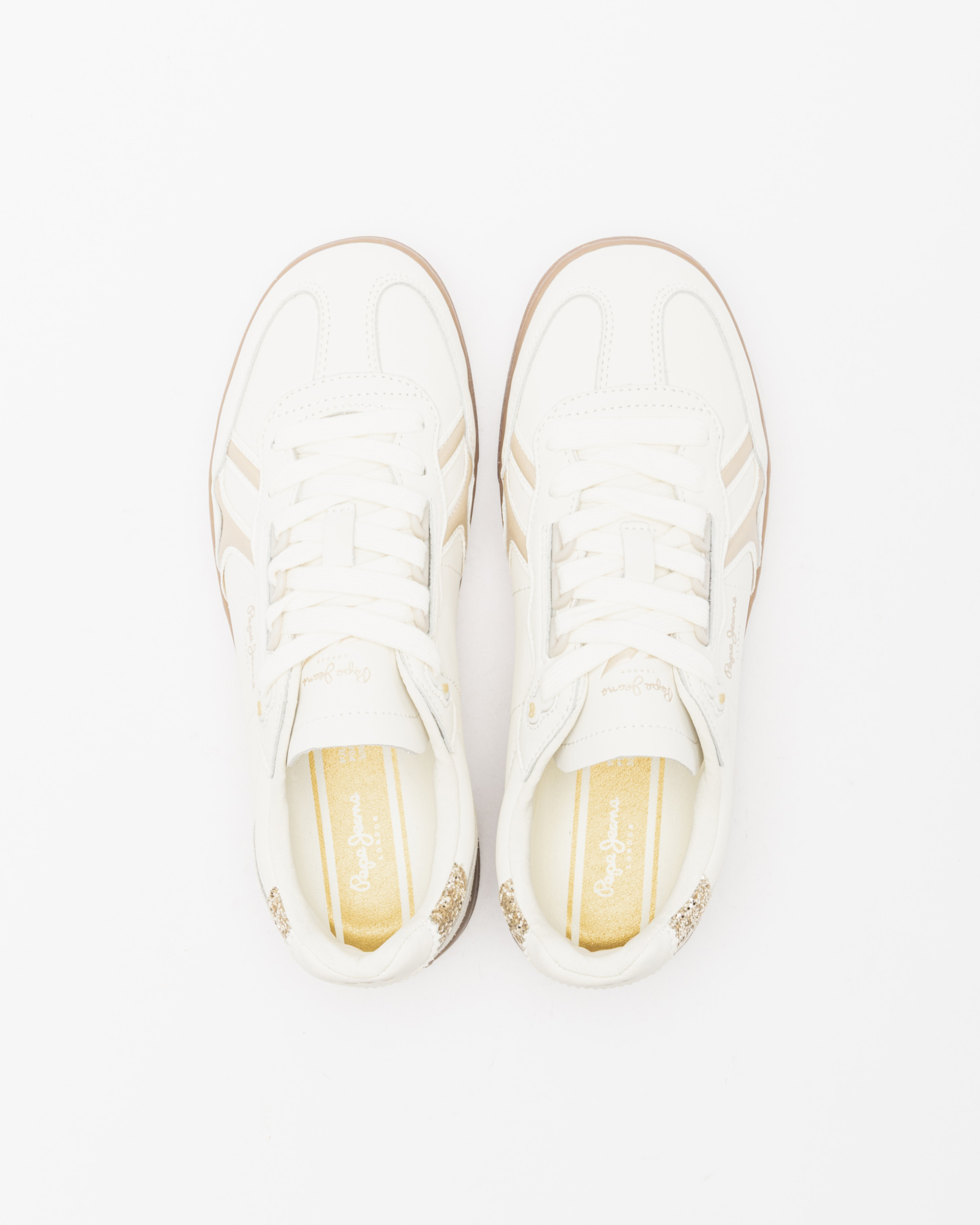 Witte sportschoenen Pepe Jeans London