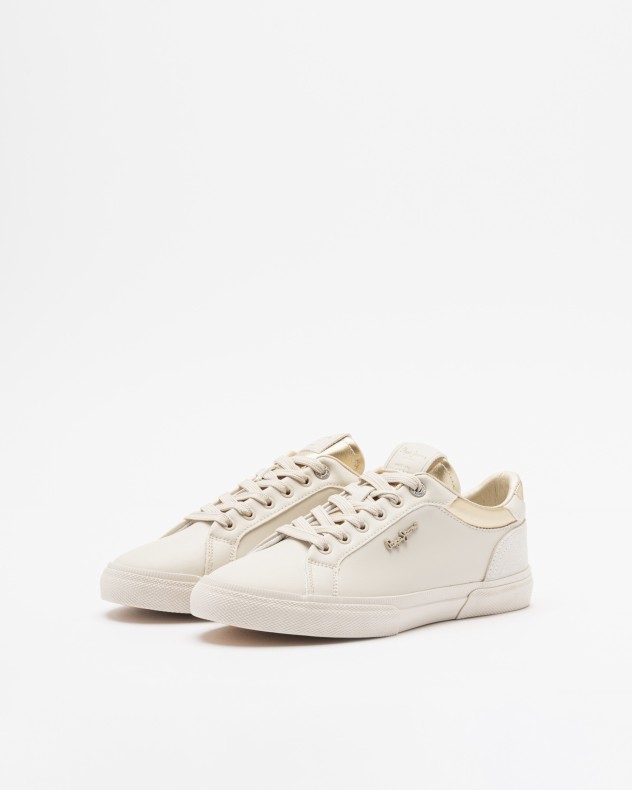 Witte sportschoenen Pepe Jeans London