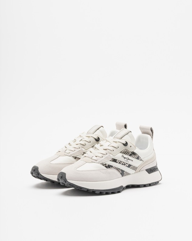 Witte sportschoenen Pepe Jeans London