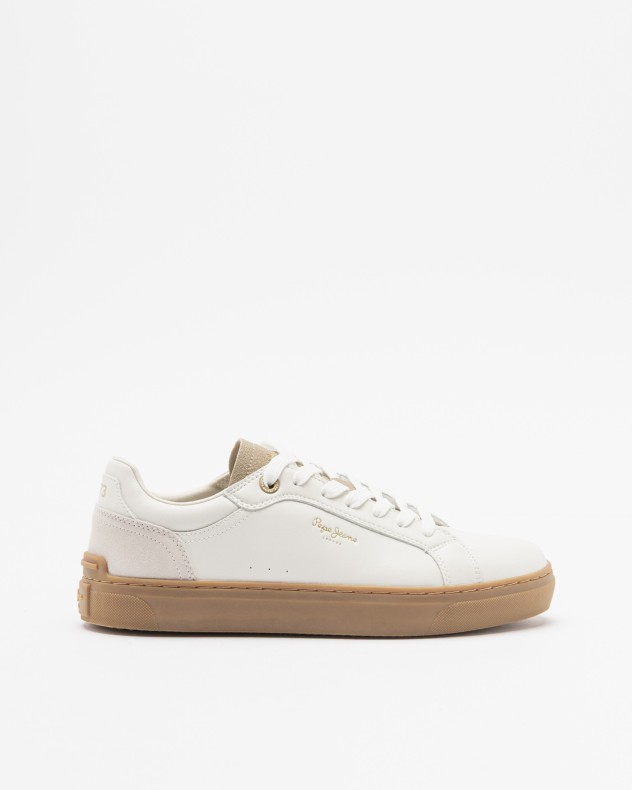 Witte sportschoenen Pepe Jeans London