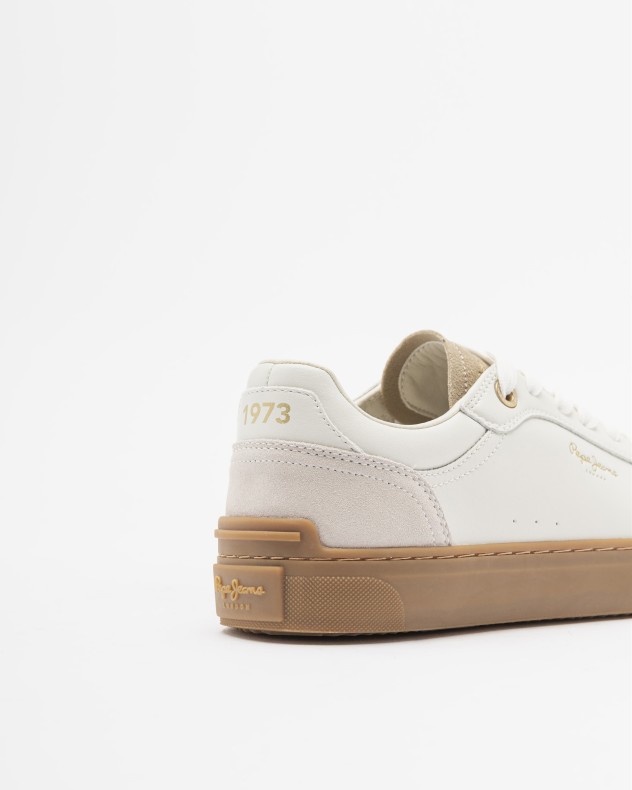 Witte sportschoenen Pepe Jeans London