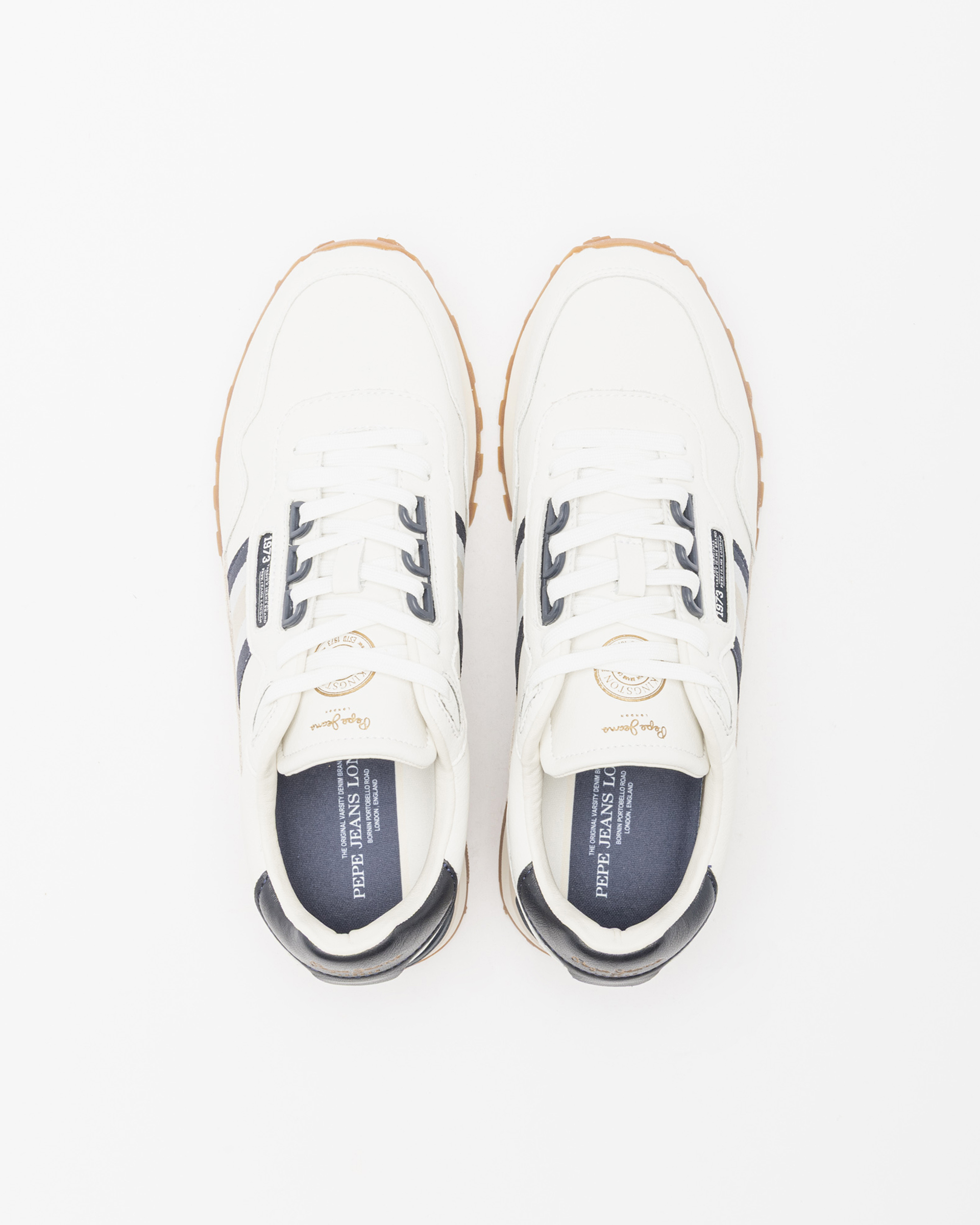 Baskettes blanches Pepe Jeans London