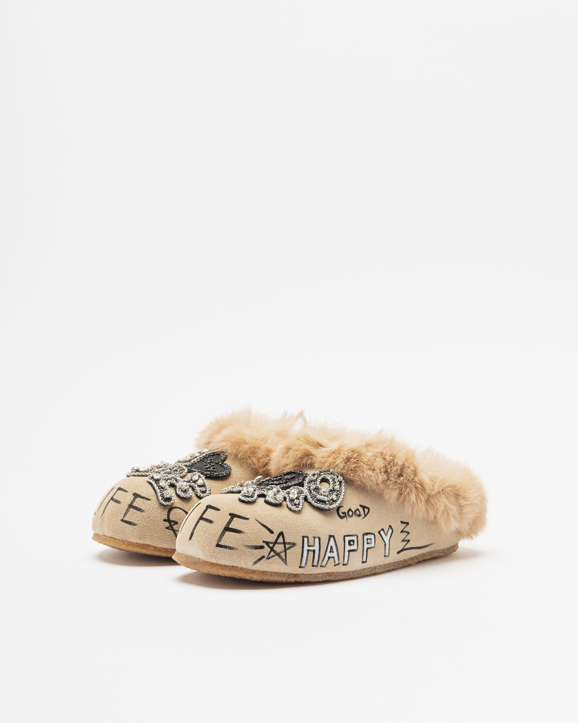 Nan-Ku Couture Slide sandals