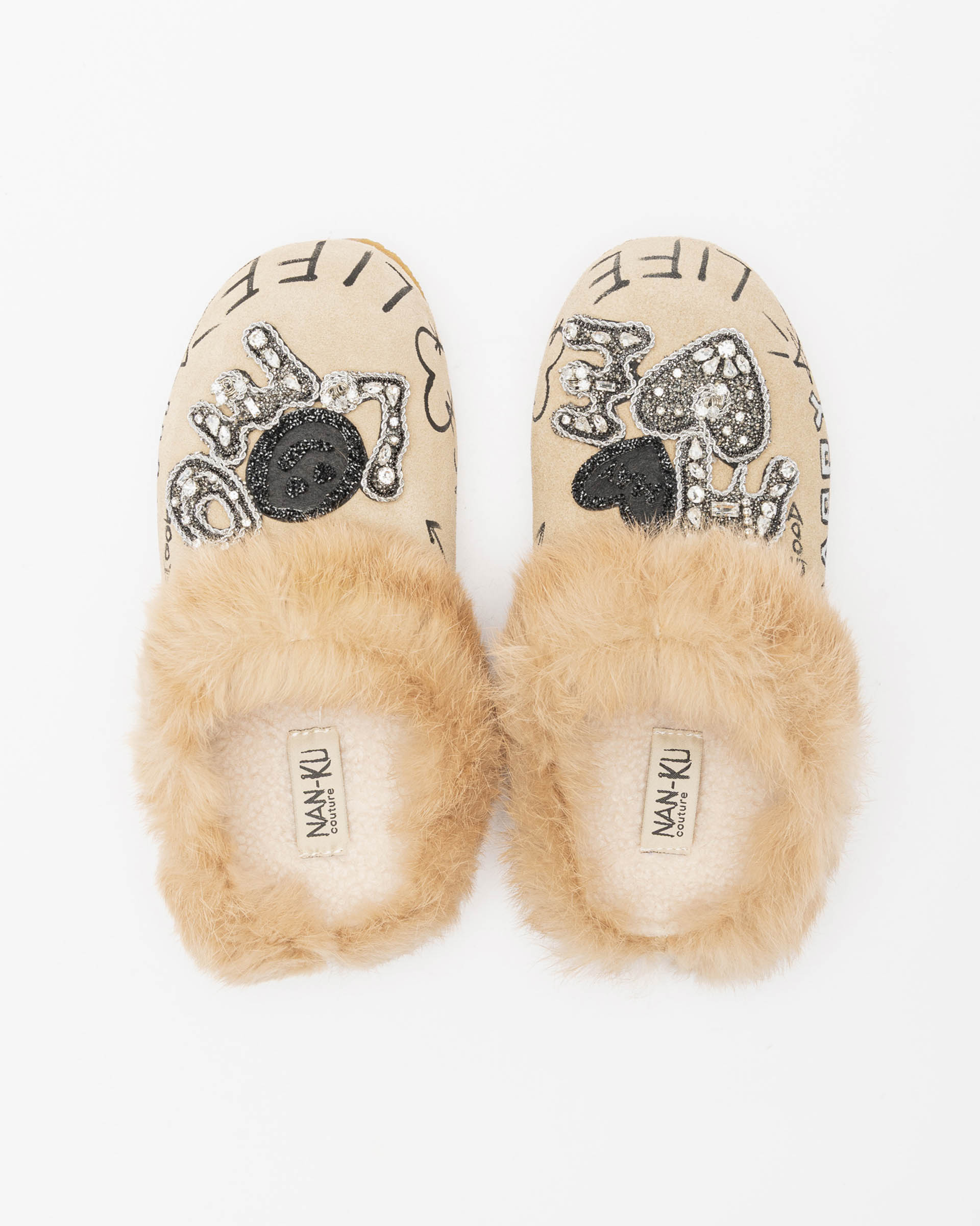 Nan-Ku Couture Slide sandals