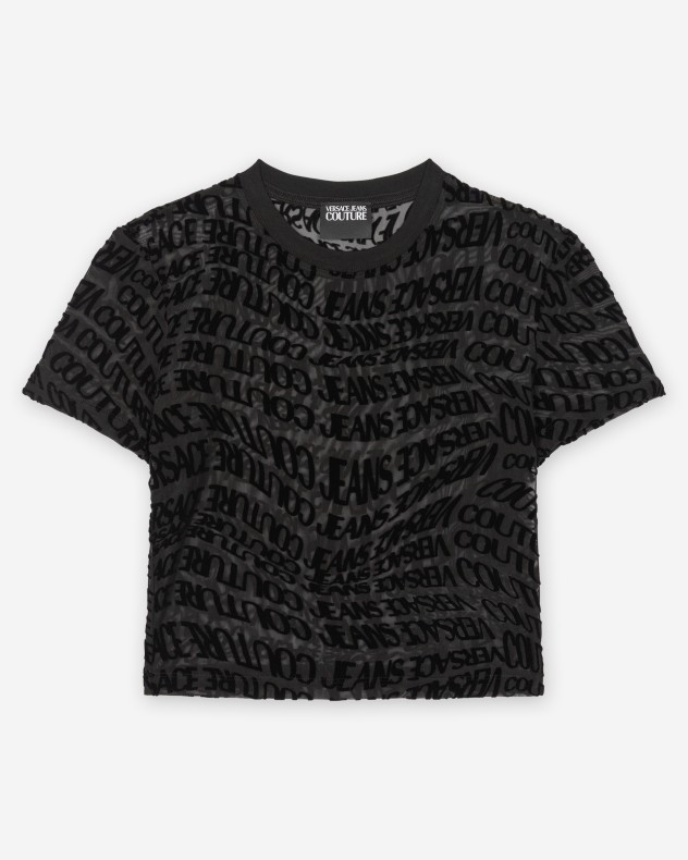 T-shirt con cappuccio Versace Jeans Couture