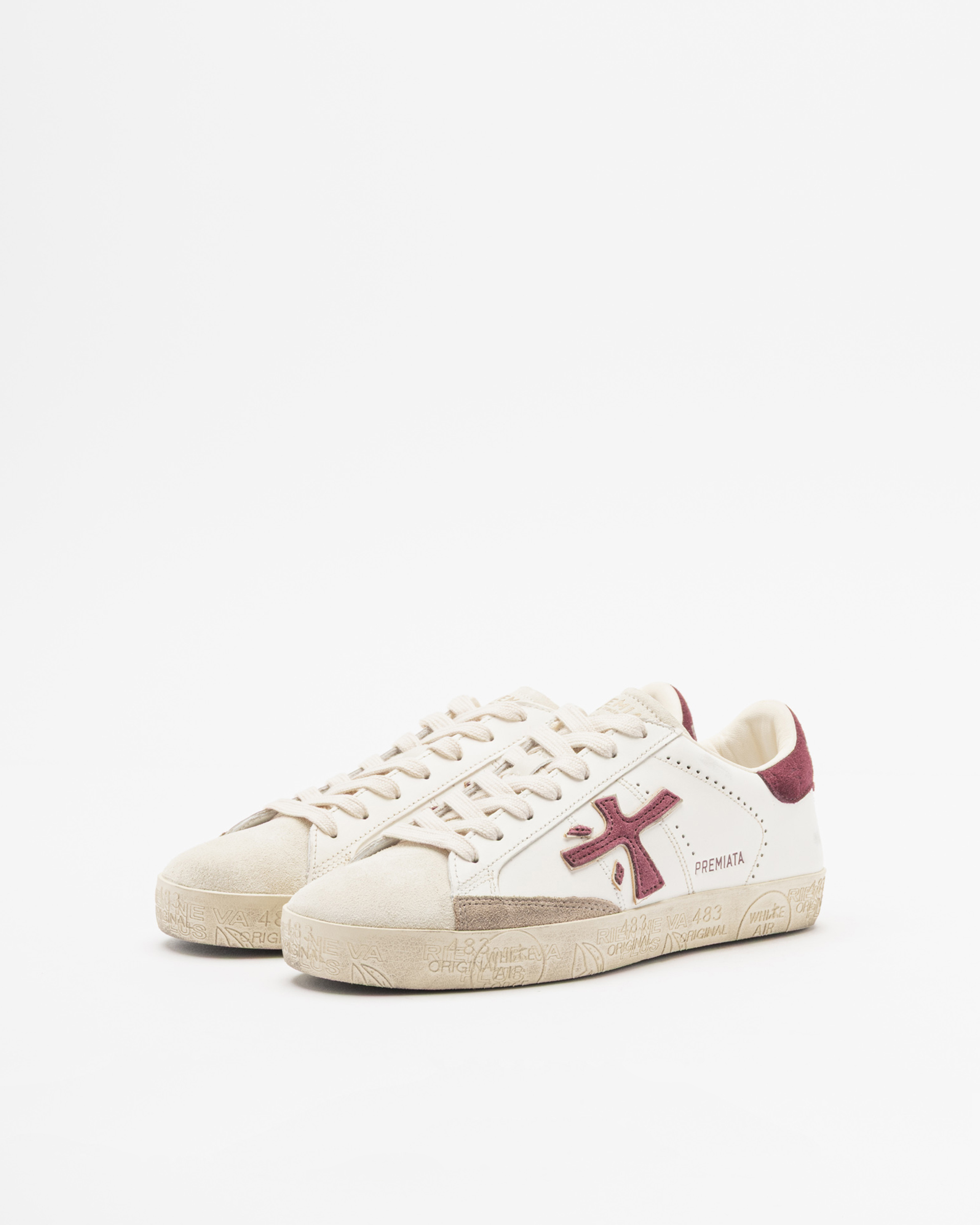 Baskettes blanches Premiata