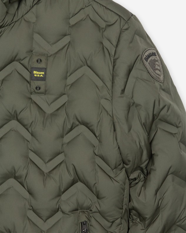 Blauer Puffer jacket