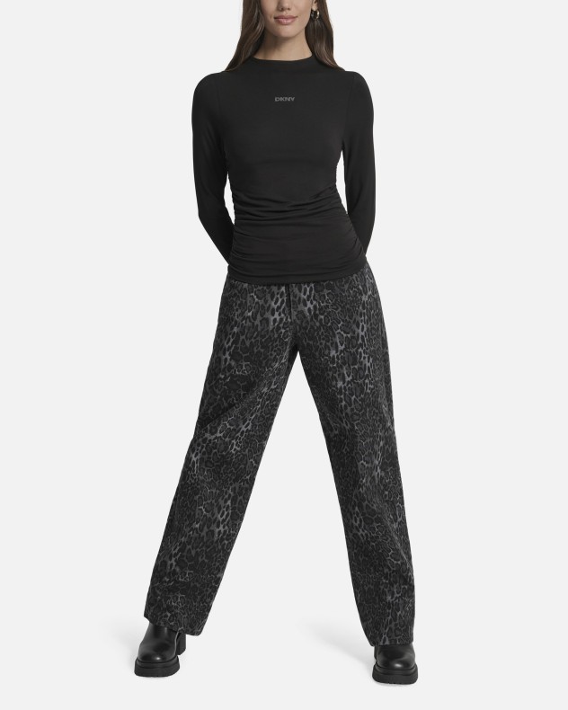Camisola slim fit com franzido lateral DKNY Jeans