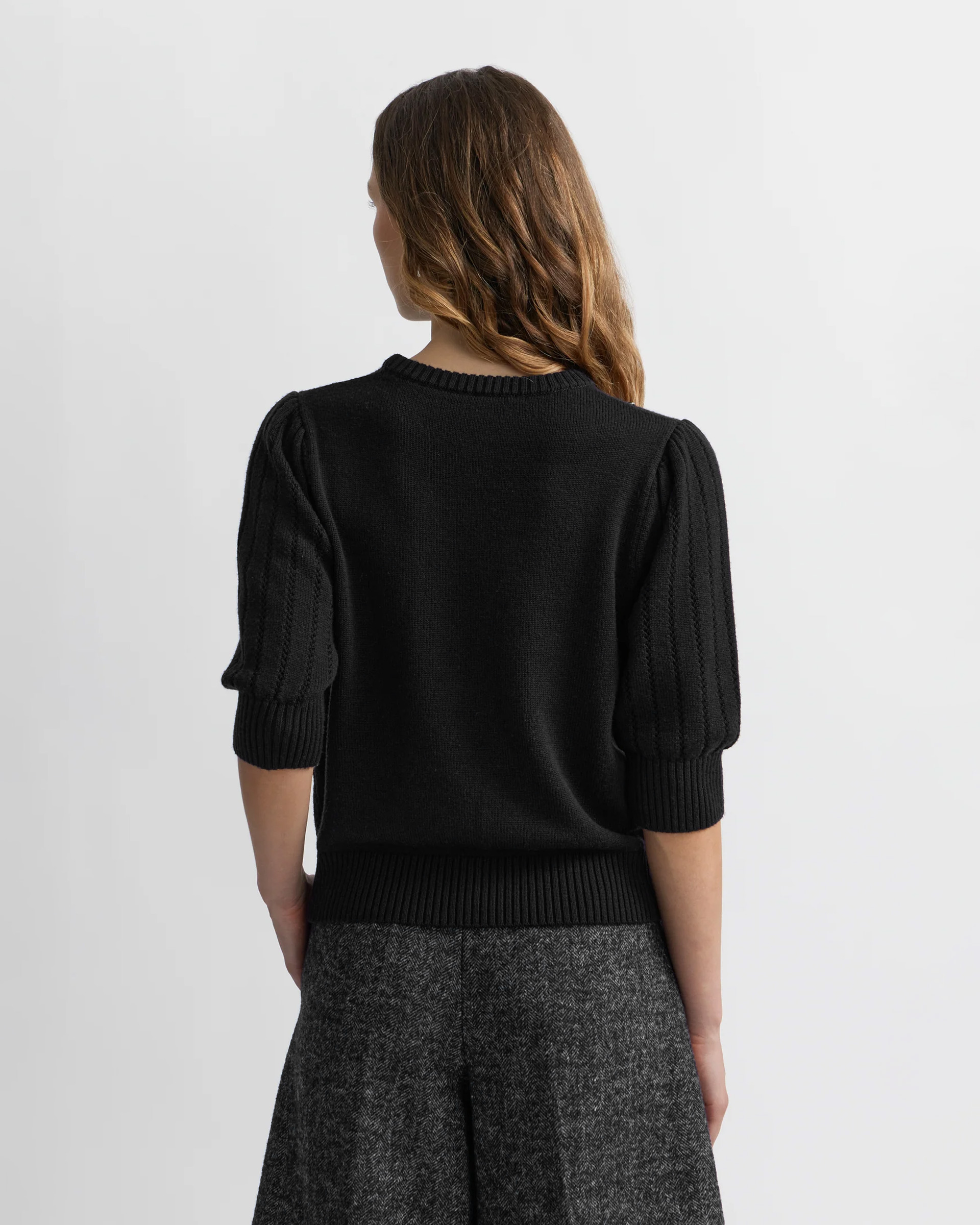 Manoush Mid-sleeve knit top