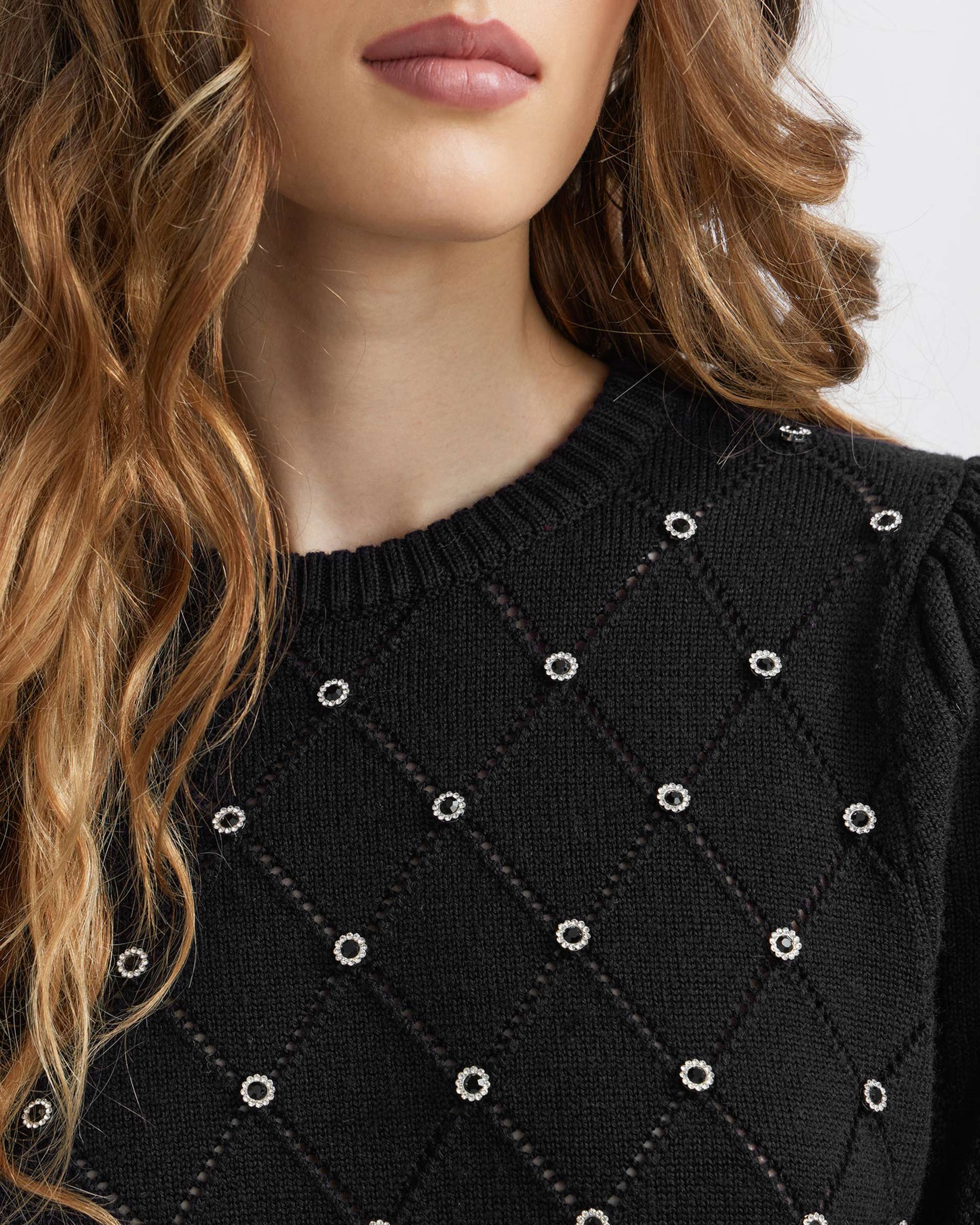 Manoush Mid-sleeve knit top