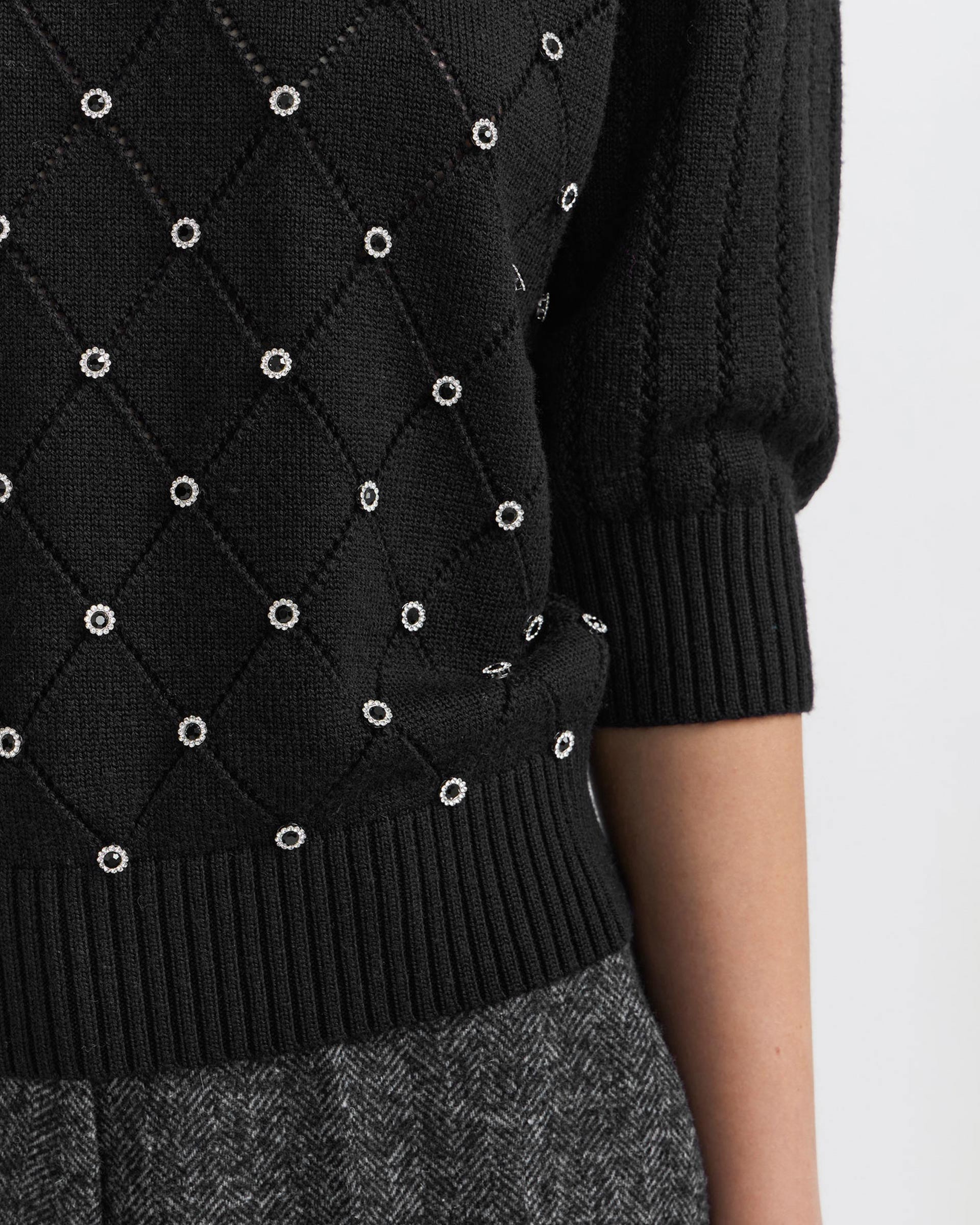 Manoush Mid-sleeve knit top