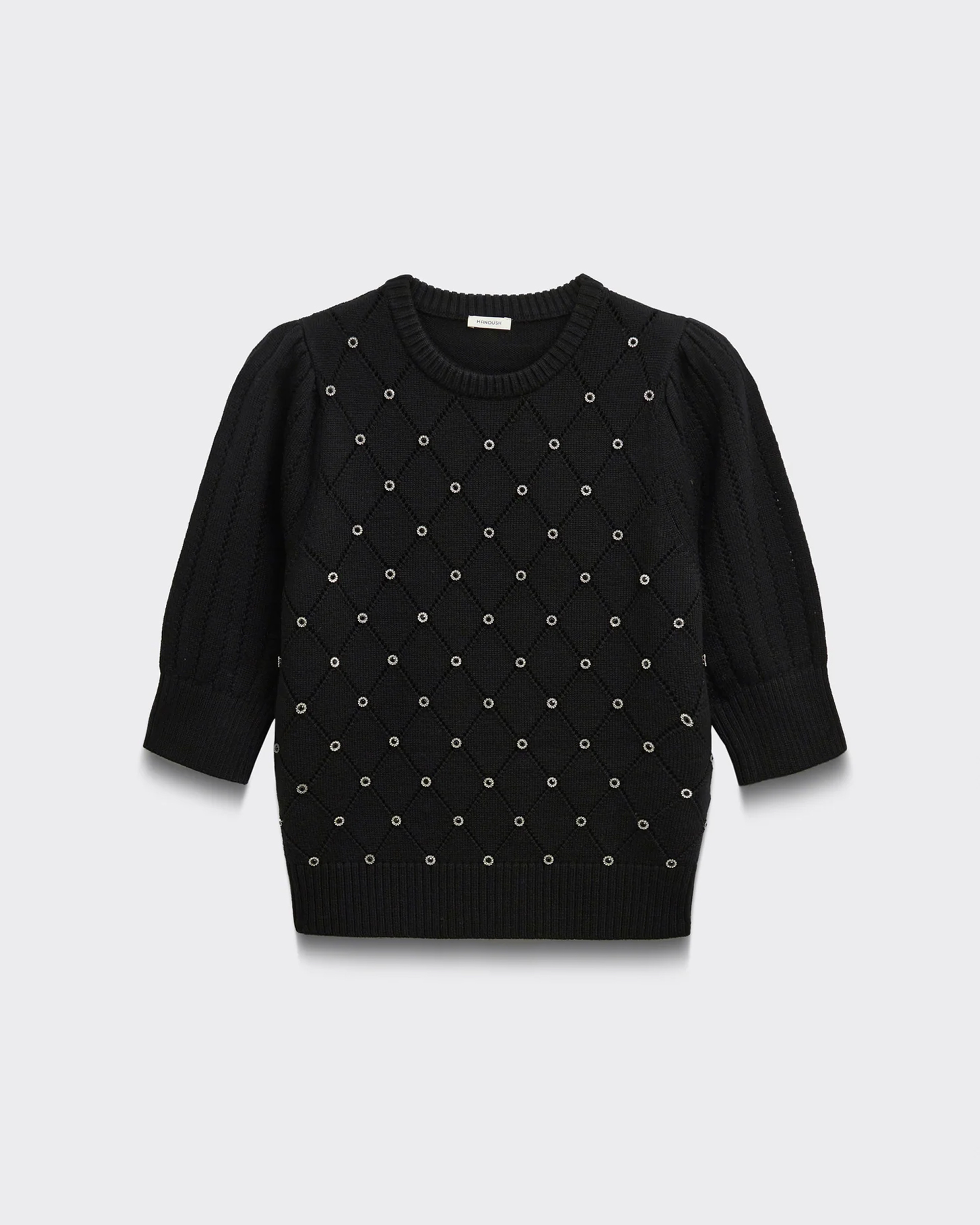 Manoush Mid-sleeve knit top