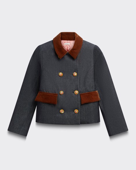 Zweireihige Jeansjacke Manoush Zweireihige Jeansjacke Manoush