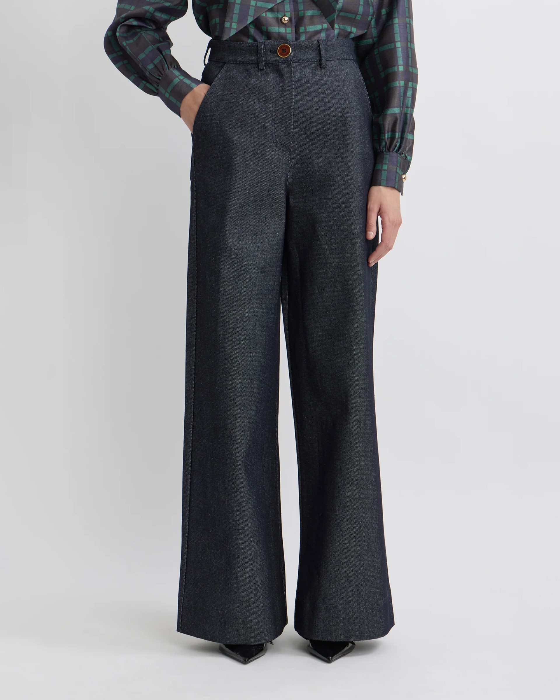 Calças de ganga wide leg Manoush