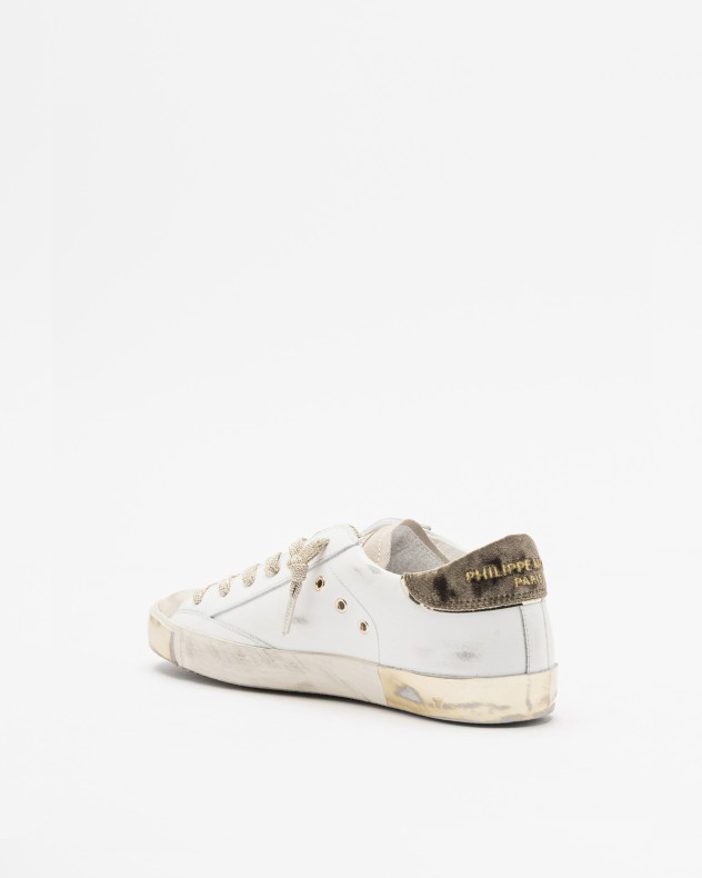 Baskettes blanches Philippe Model