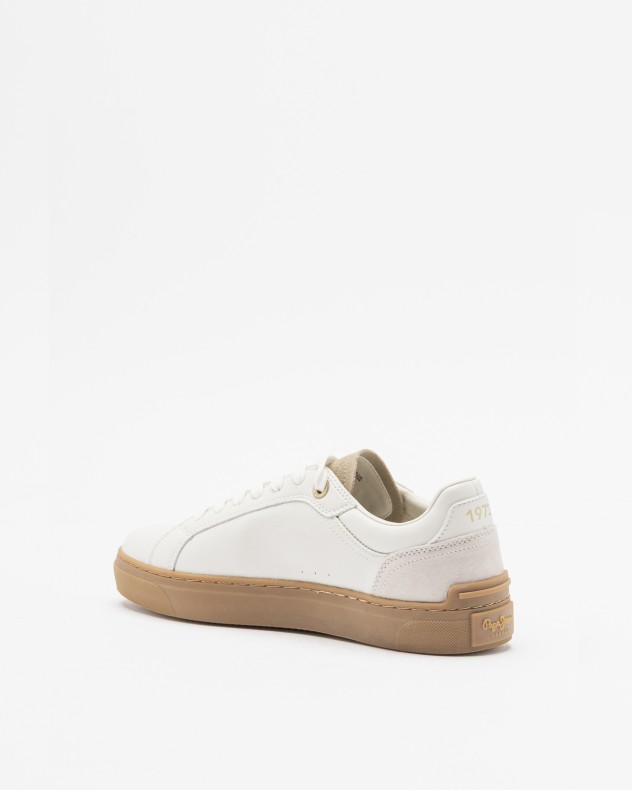 Witte sportschoenen Pepe Jeans London