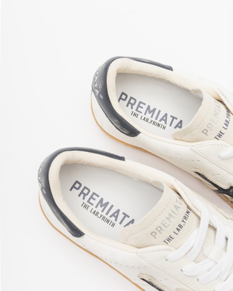 Baskettes blanches Premiata Baskettes blanches Premiata