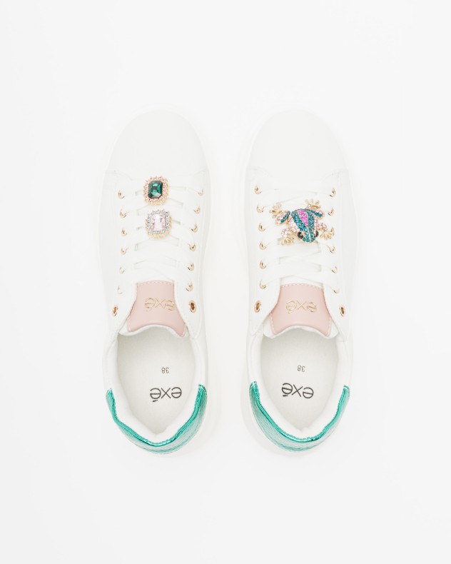 Weiße Sneakers Exé