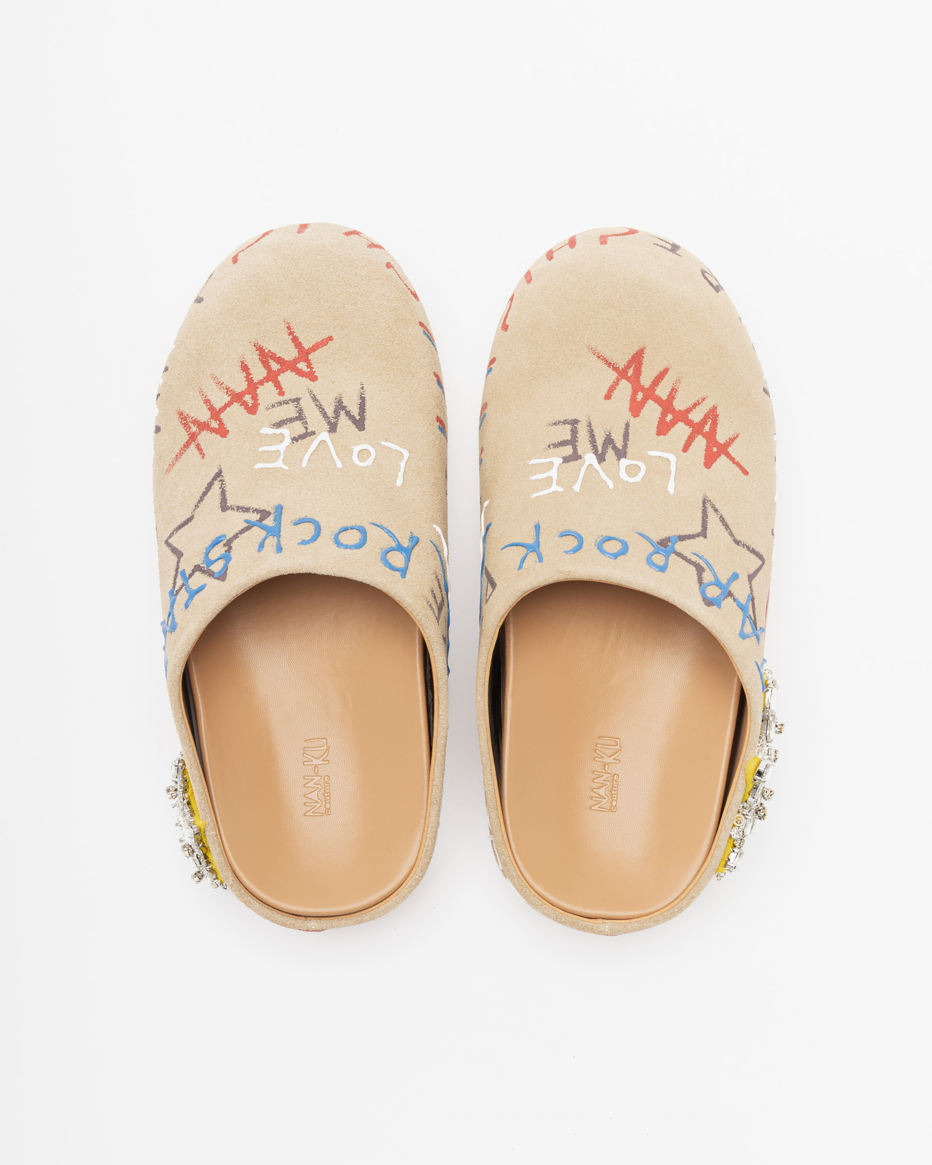 Nan-Ku Couture Slide sandals