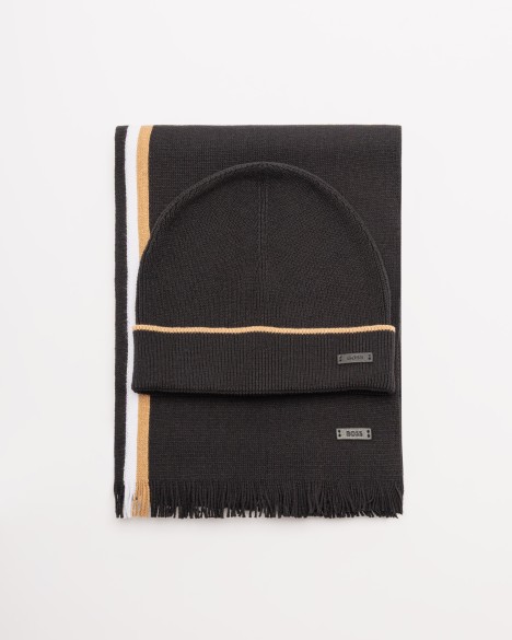 Conjunto de gorro + cachecol Boss