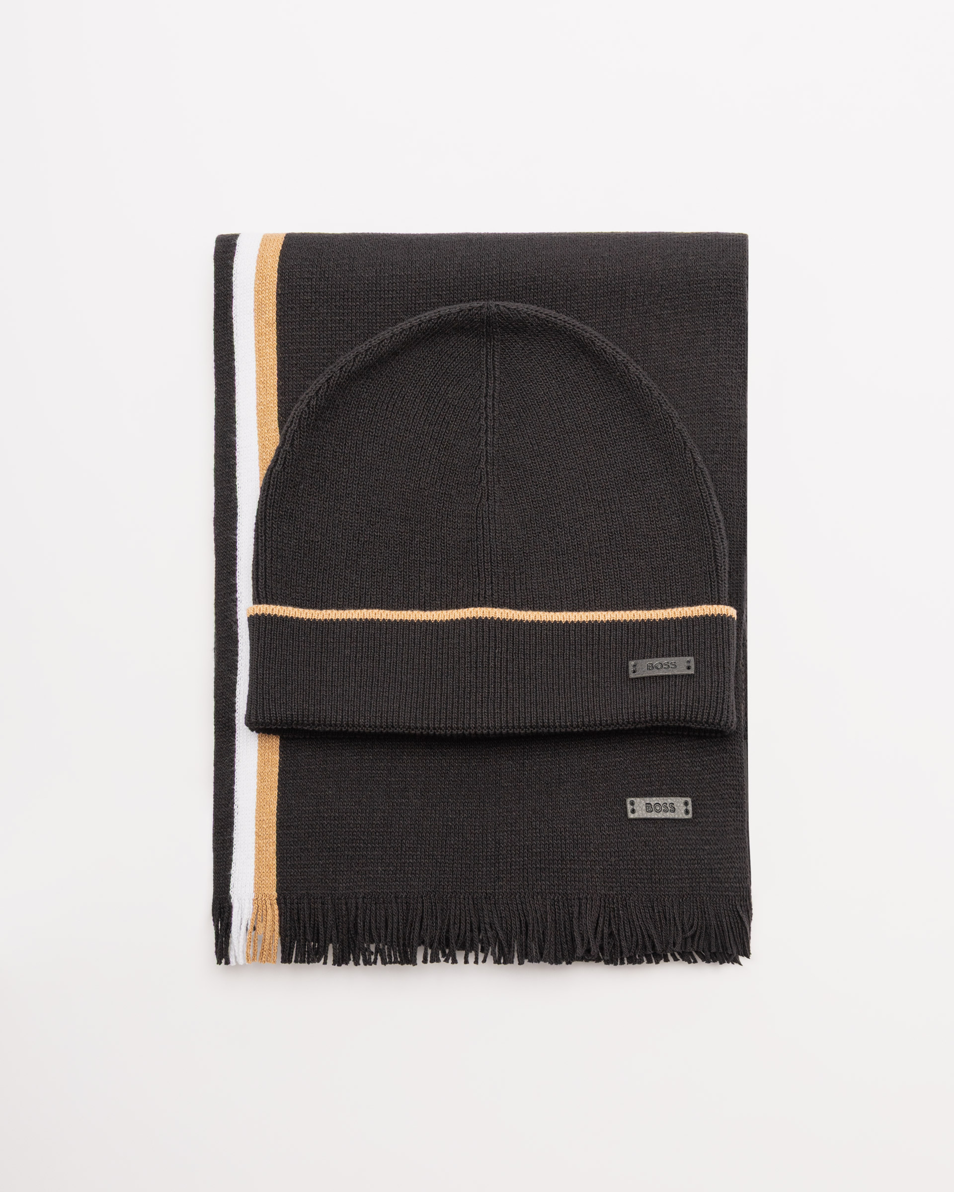 Conjunto de gorro + cachecol Boss