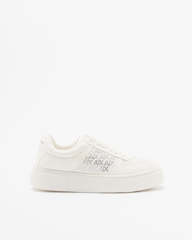 Witte sportschoenen Armani Exchange