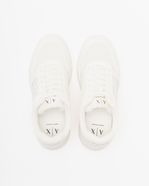 Witte sportschoenen Armani Exchange