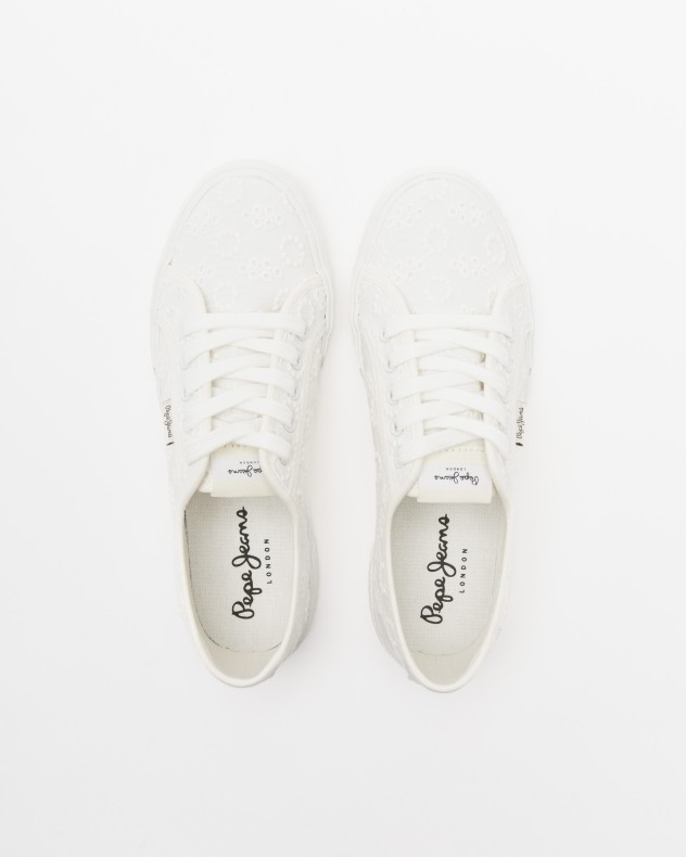 Zapatillas blancas Pepe Jeans London