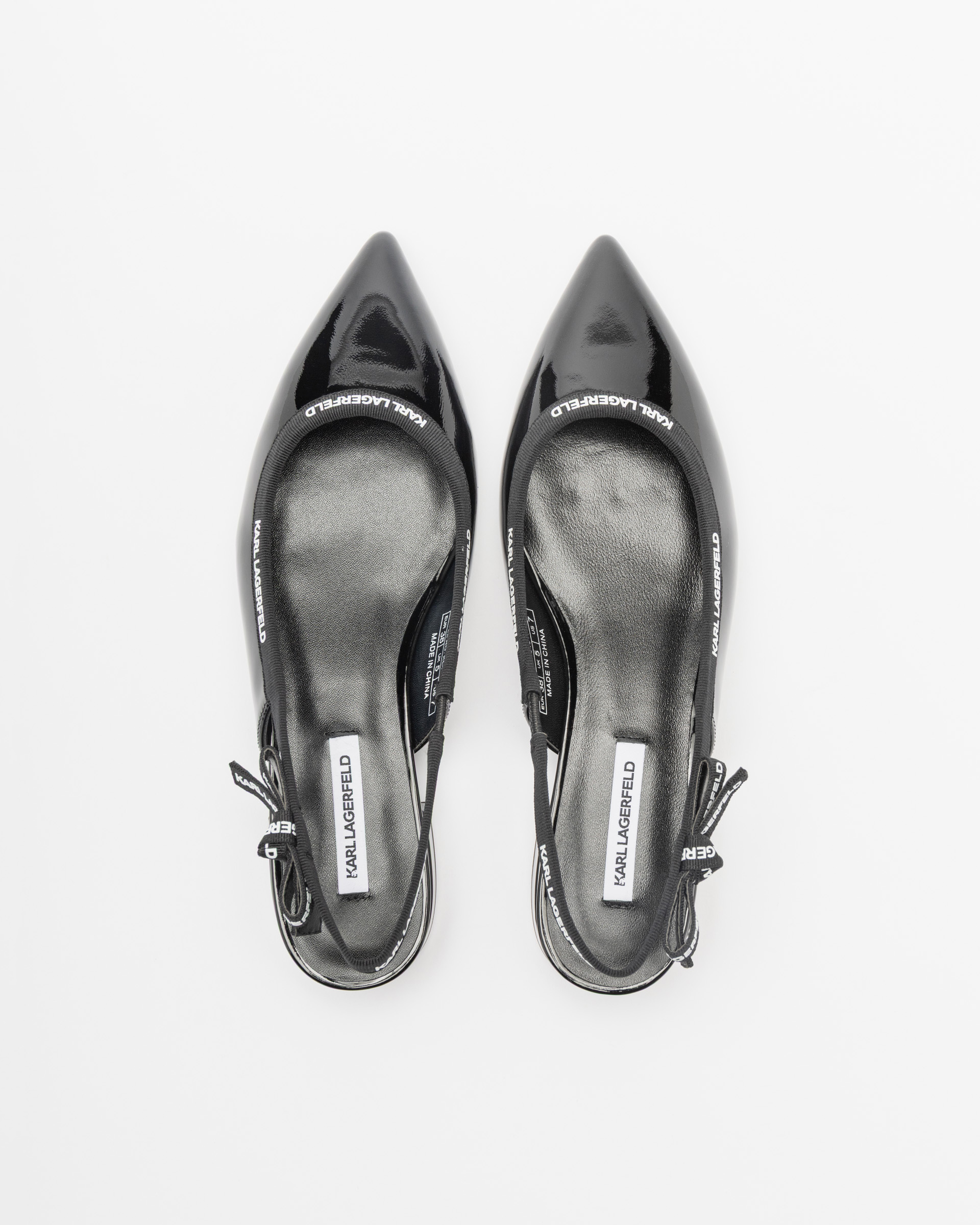 Sapato aberto atrás Karl Lagerfeld