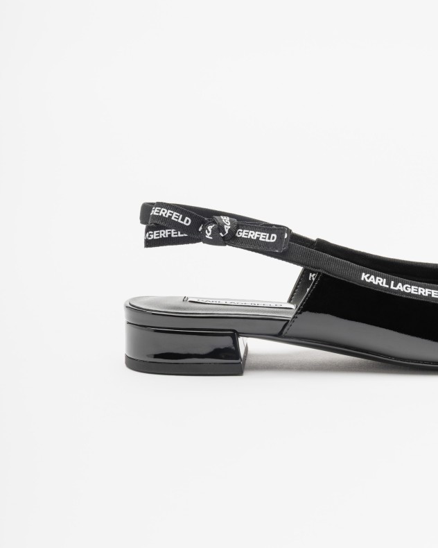 Sapato aberto atrás Karl Lagerfeld