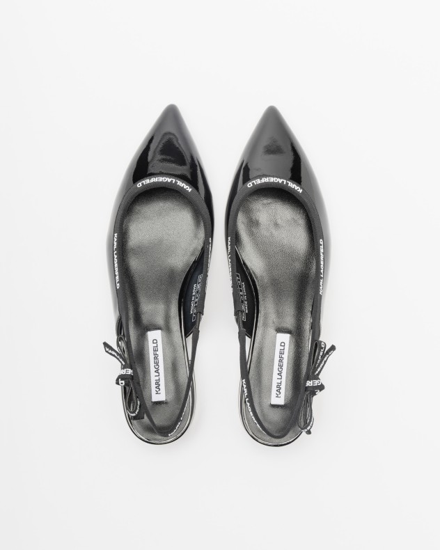 Sapato aberto atrás Karl Lagerfeld