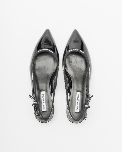 Sapato aberto atr�s Karl Lagerfeld