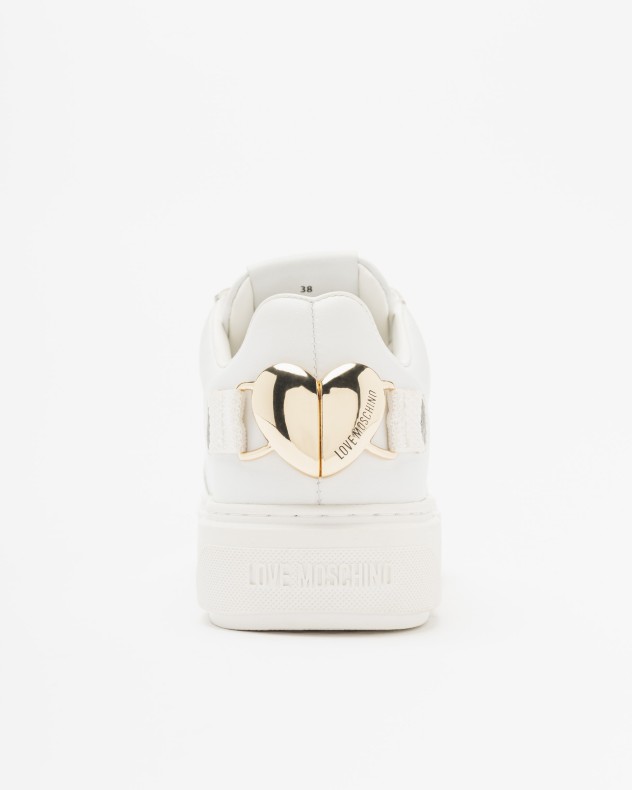 Witte sportschoenen Love Moschino
