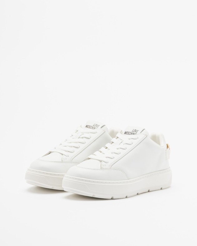 Witte sportschoenen Love Moschino