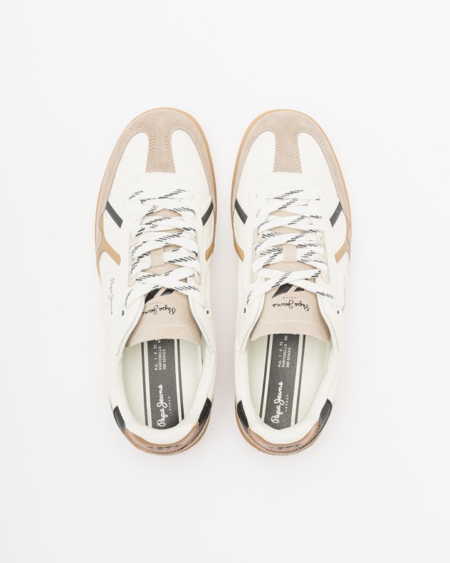 Baskettes blanches Pepe Jeans London