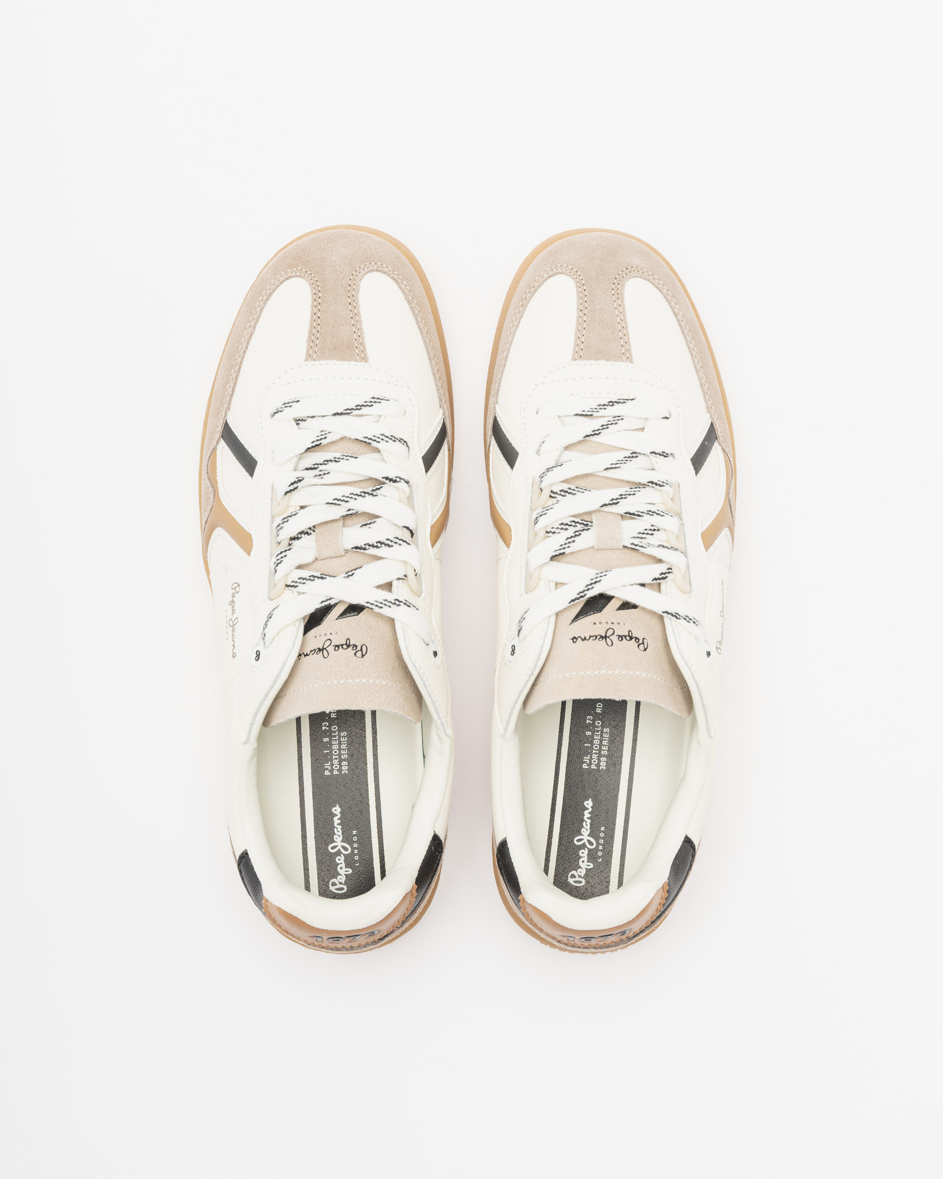 Baskettes blanches Pepe Jeans London