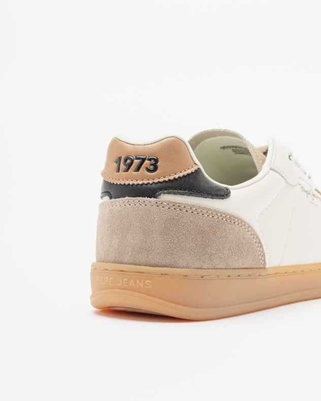 Baskettes blanches Pepe Jeans London