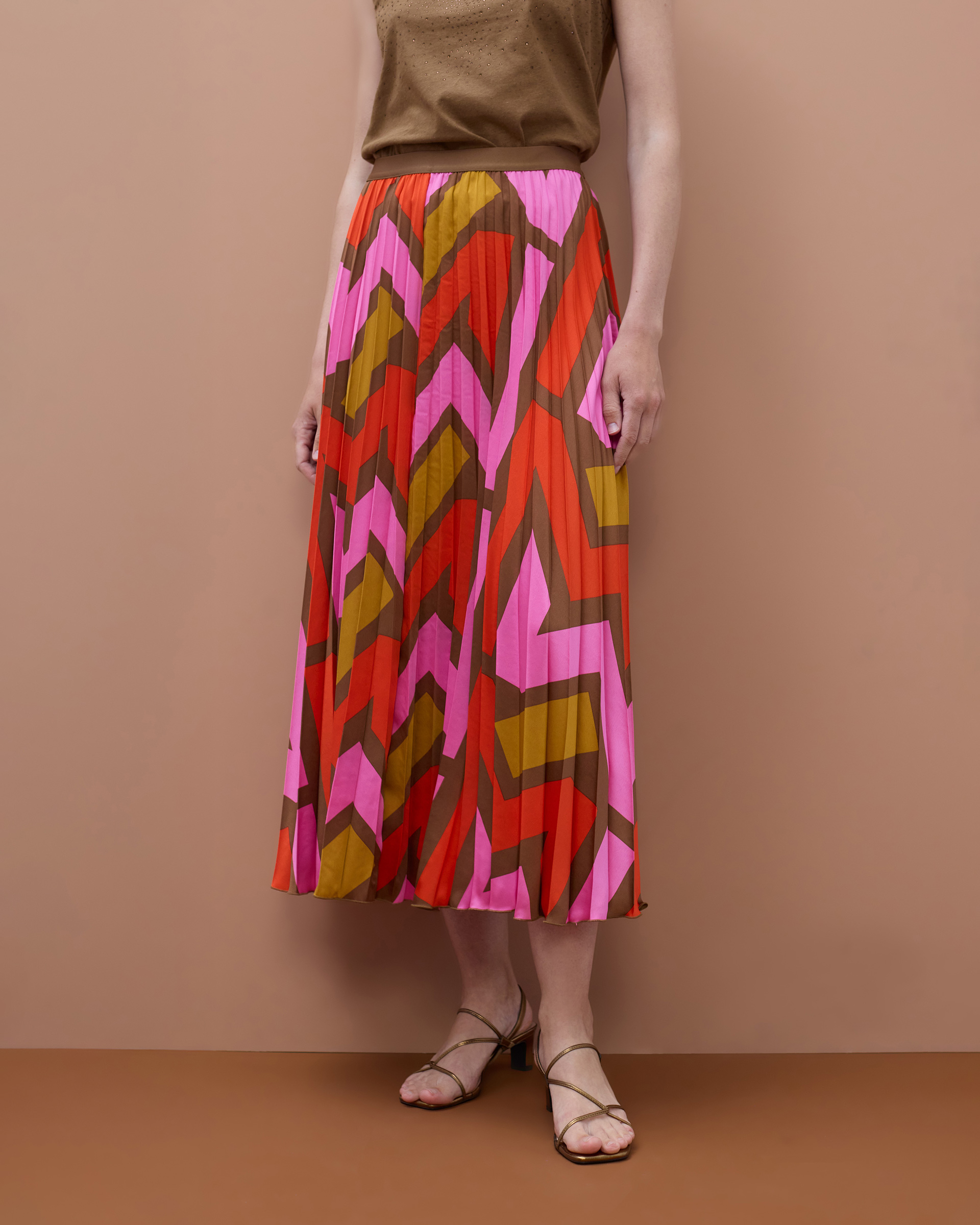 Falda midi Maite by Lola