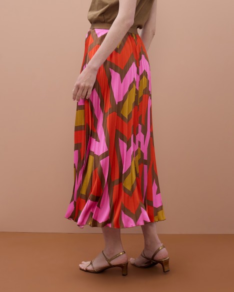 Falda midi Maite by Lola