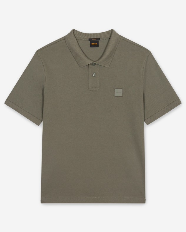 Polo en coton piqu� Boss