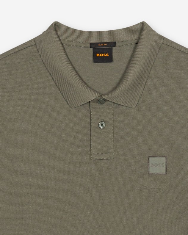 Polo en coton piqu� Boss