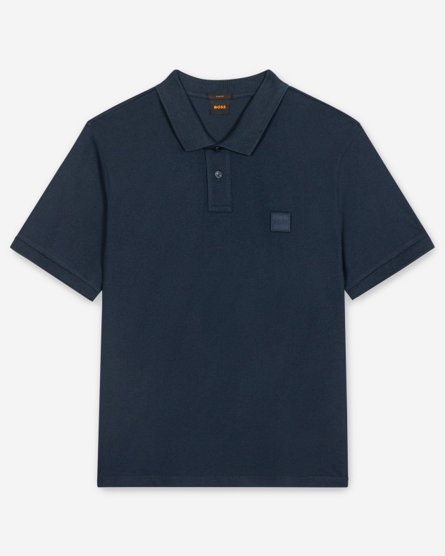 Polo en coton piqu� Boss