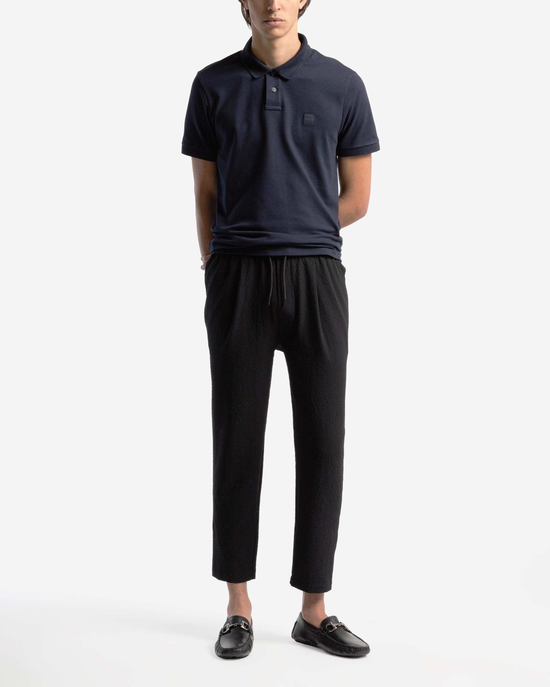 Polo em algodão piquet Boss