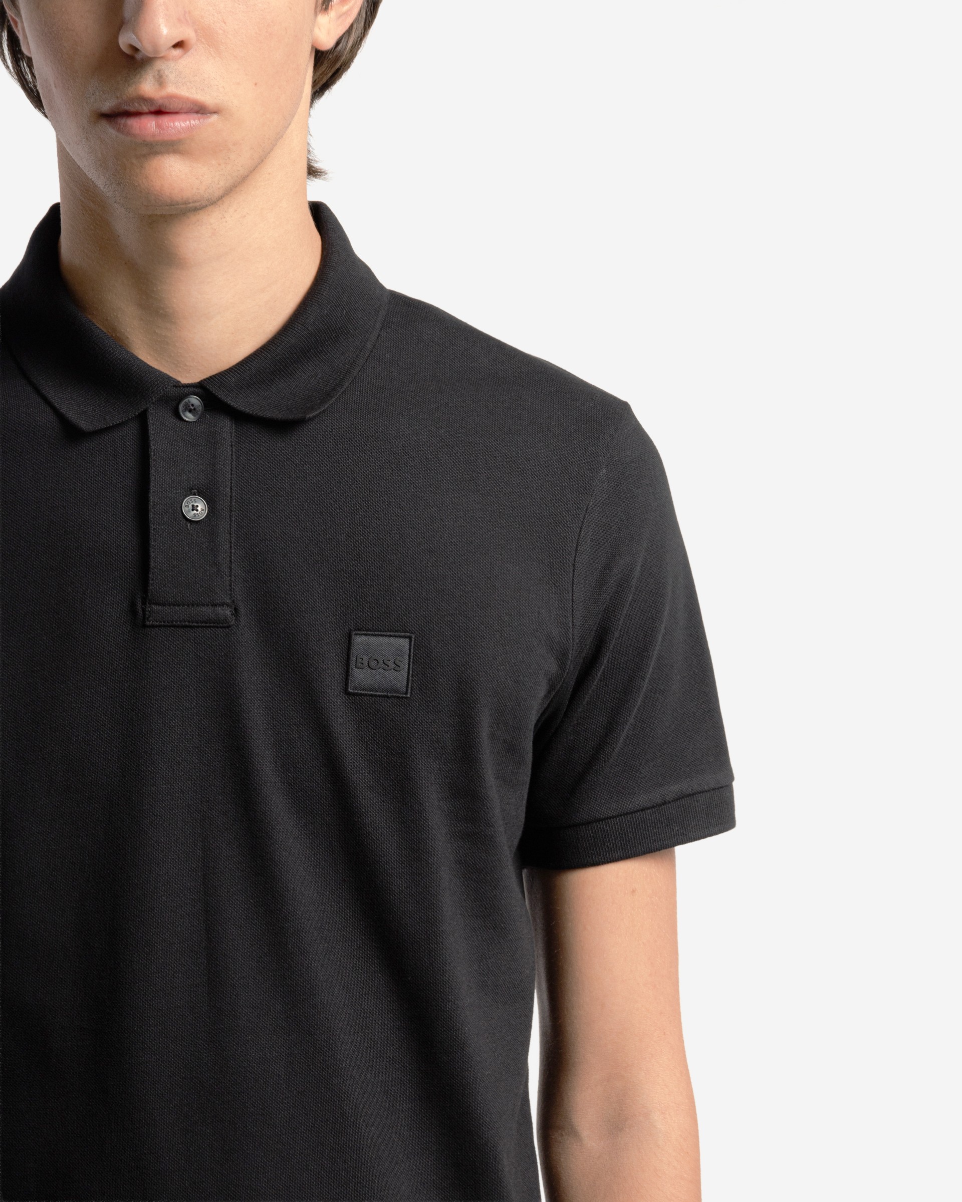 Poloshirt van katoenpiqué Boss
